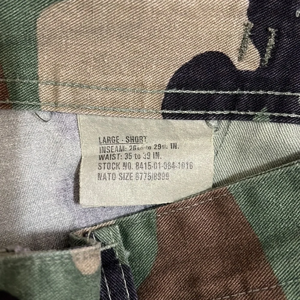 Genuine Combat Camouflage Cargo Pants with pockets